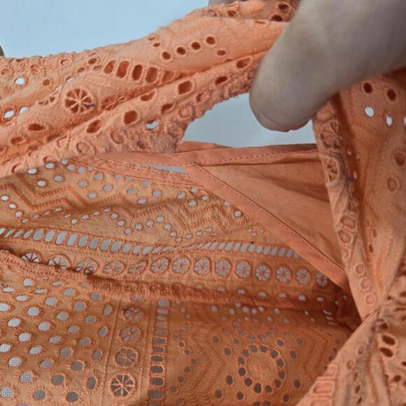 NWT‎ Lucky Brand Women's Coral Eyelet Tank Top - Picture 5 of 5